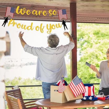 Retirement Party Decorations We Are So Proud of You Banner Welcome Home Banner - Image 9