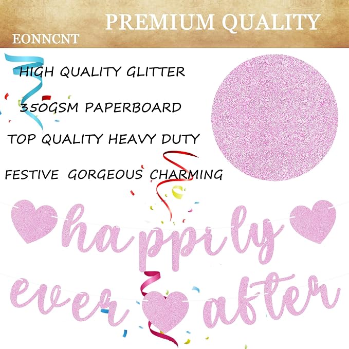Pre-Strung Happily Ever After Banner - Image 7