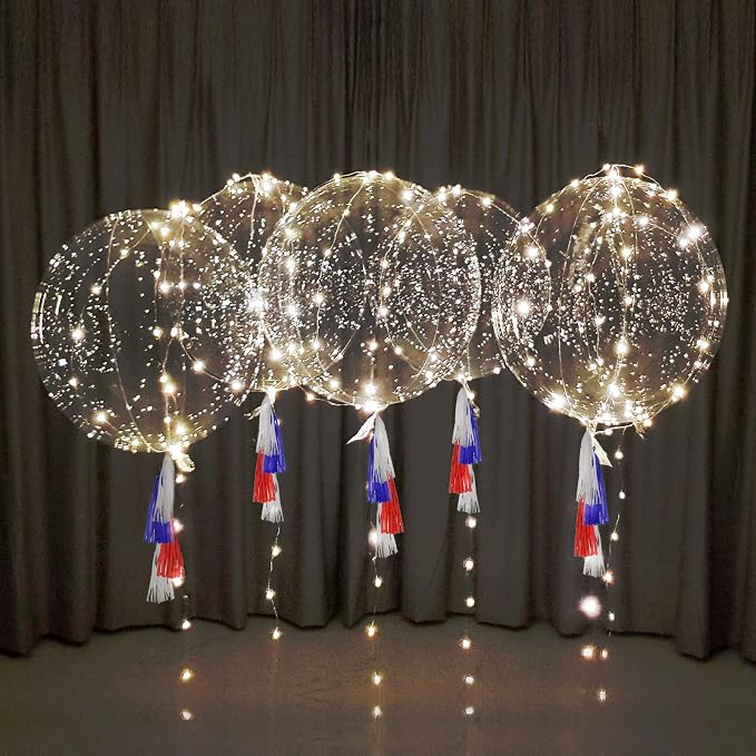 12PCS LED Light Up Bobo Balloons - Image 2