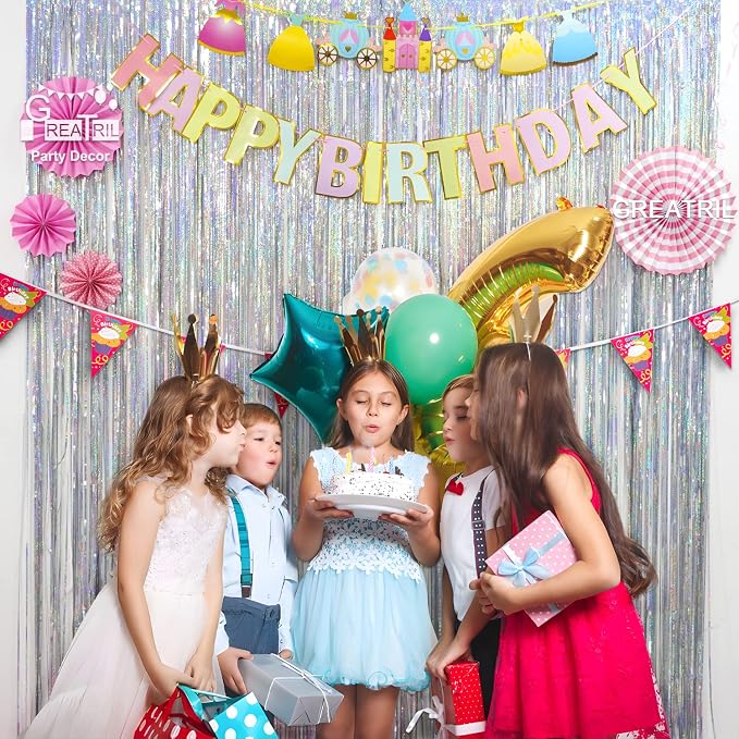 Silver Foil Fringe Tinsel Backdrop - Image 5