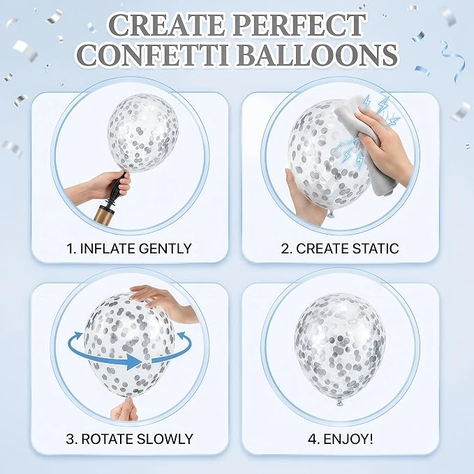 Baby Blue Balloon Column Stand Kit Set 2 - Image 7