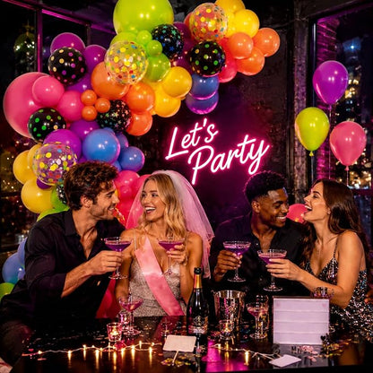 131pcs Neon Balloon Arch Kit - Image 6
