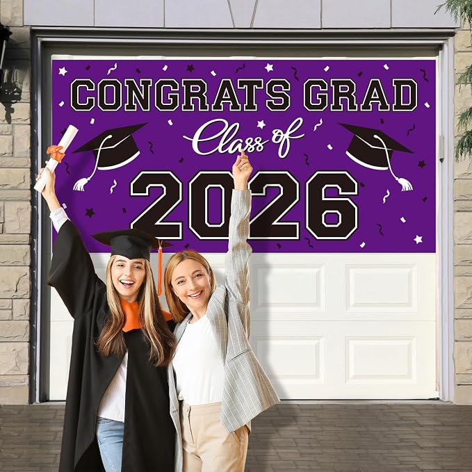 2026 Graduation Party Plastic Backdrop - Image 4