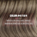 YoungSee Human Hair Tape in Extensions Dark Brown Tape in Hair Extensions Human Hair Balayage Tapes ins Human Hair Extension Dark Brown Ombre Ash Blonde Tape-in Hair Silky Straight 20 Inch 20pcs 50g