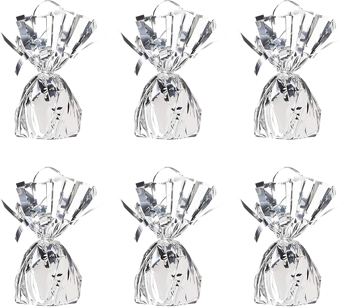 Beistle Metallic Wrapped Balloon Weight – 6 Pack, Party Decoration Accessories by Beistle
