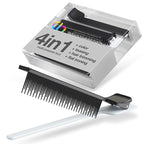ColorBow Teasing Clip Comb (5 Pack) Teasing Comb, Coloring Styling Tools - Hairstylist Must Haves for Highlights balayage board Companion Ombré Trimming & Cutting - Flat Iron Comb Attachment Clip on
