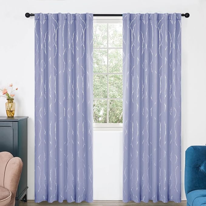 Deconovo Blackout Back Tab Curtains - Image 2