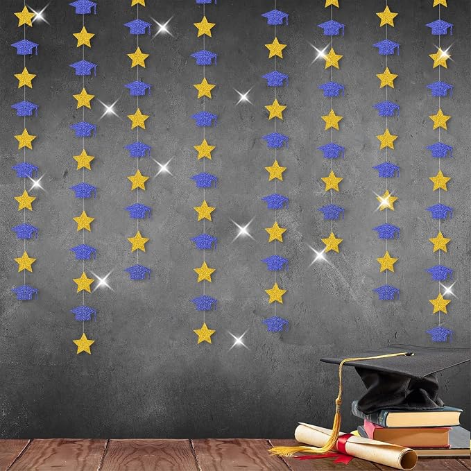 Navy-Blue Gold Graduation-2026 Class Party-Decorations by OURUOLA