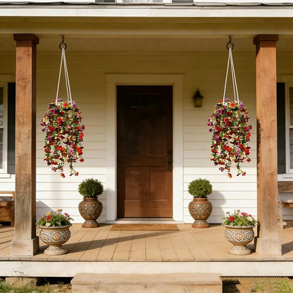 Artificial Flowers for Outdoors Fake Hanging Plants - Image 5