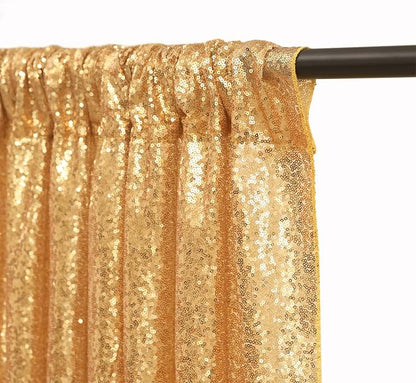 Sequin Backdrop Curtain 4 Pcs 2ftx8ft Wedding Ceremony Background Backdrop - Image 9