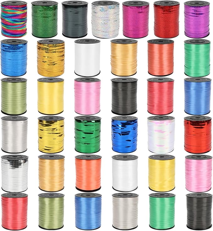 600 Yards Curling Ribbon, Balloon String Roll Ribbon and Bows - Image 4