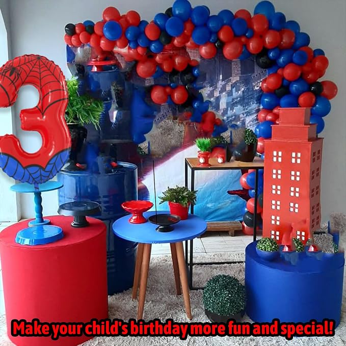 40 Inch Giant Spider Theme Number Foil Balloons - Image 7