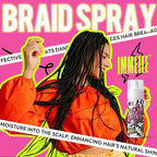 immetee Locks Braid Spray, Hair Frizz Control Spray for Braids, Locks, Twists and Cornrows, Refresh Itchy & Dry Scalp, Moisturizes High Shine for Dull Hair. 150ml/5. 28OZ