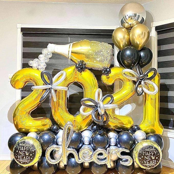 Gold 20 Number Balloons, 40 Inch Giant Number 20 Balloons Foil Mylar Helium - Image 4