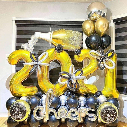 Gold 20 Number Balloons, 40 Inch Giant Number 20 Balloons Foil Mylar Helium - Image 4