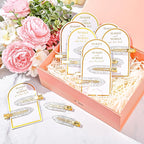 20PCS Bridesmaid Hair Clips No Bend Hair Clips Bridesmaid Hair Accessories Gifts Makeup Creaseless Glitter Hair Clip for Bride Women Girls(20Pcs/10Cards)