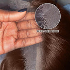 250 Density 13x6 FULL SKINLIKE HD lace front wigs Human Hair Chocolate Brown Pre Plucked Real 15A 0.10mm Ultra-thin Invisible Front HD Lace wigs Small Knots Body Wave Full Virgin Hair 20 Inch