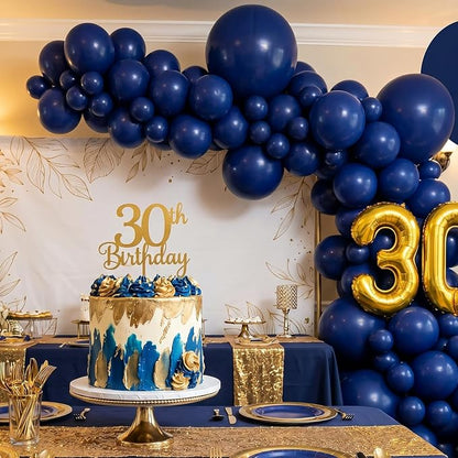 102pcs Navy Blue Balloons Garland Arch Kit, 18 12 10 5 Inch Balloons | Balloons - Image 6