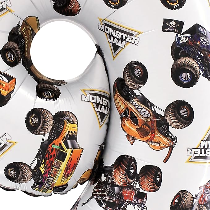 Toyland® 26" Monster Jam™ Number 9 Foil Balloon - Image 3