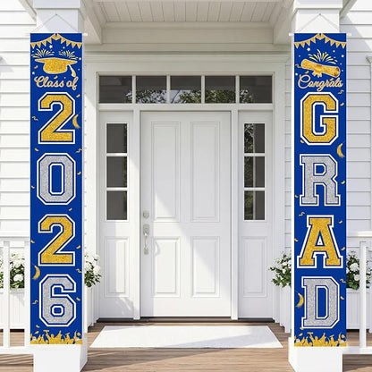 Graduation Banner 2026, Class of 2026 Banner, Indoor Outdoor Graduation Party by Unknown