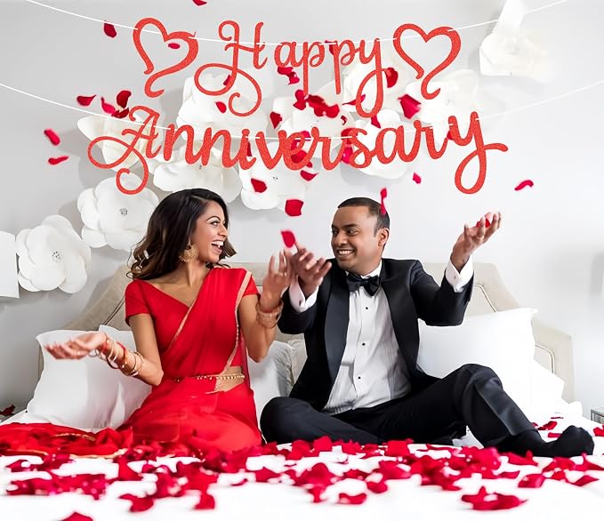 Pre-Strung Happy Anniversary Banner - Image 4