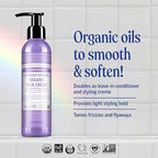 Dr. Bronner's - Organic Hair Crème - Lavender Coconut, Leave-In Conditioner & Styling Cream, Made w/Organic Oils, Hair Cream Supports Shine & Strength, Nourishes Scalp, Non-GMO (6oz, 2-Pack)