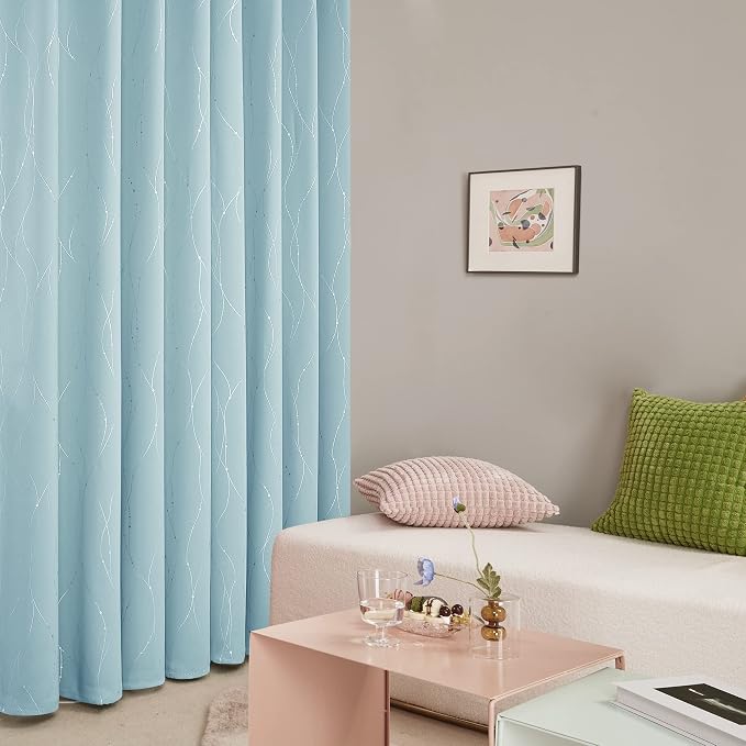 Deconovo Living Room Curtains 54 Inches Long, Thermal Insulated, Room Darkening - Image 4
