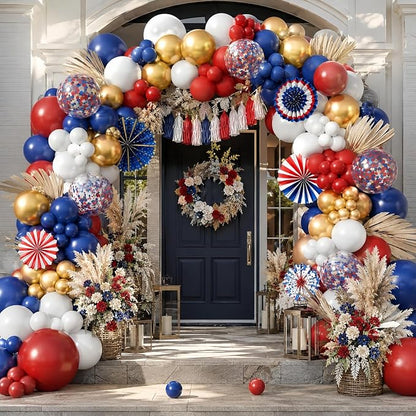 Red White Blue Balloon Arch Kit - Image 4