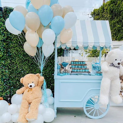 Voircoloria 105pcs Baby Blue Party Latex Balloons, 12inch | - Image 7