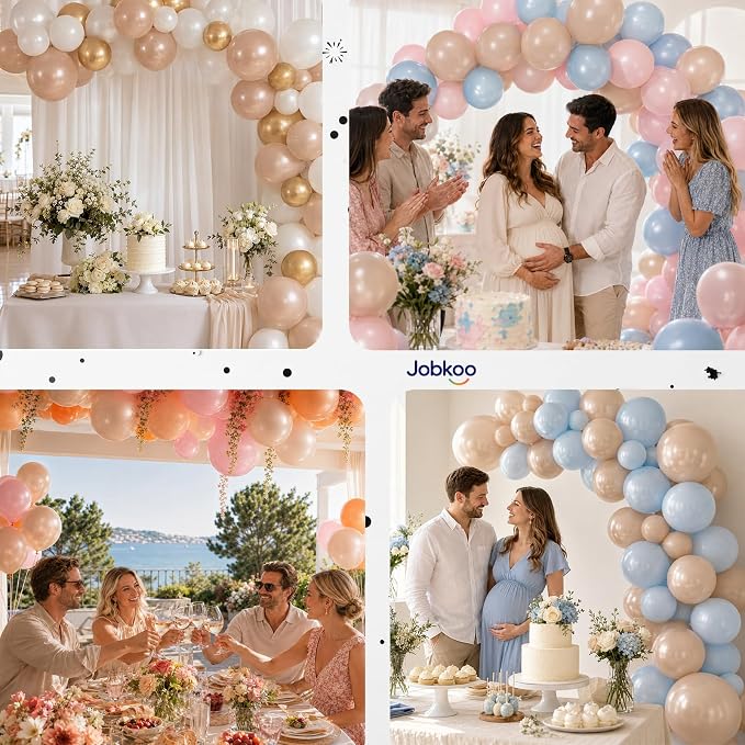Jobkoo Pearl Nude Balloons 12 Inch - Image 7
