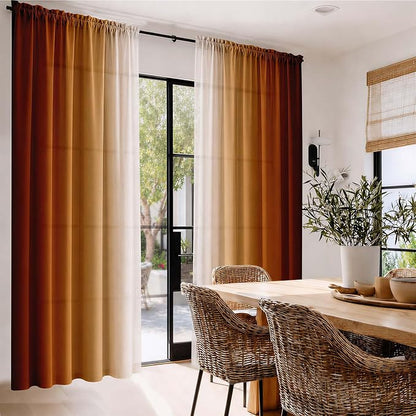 Burnt Orange Curtains 84 Inch Length - Image 2