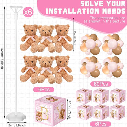 Lenwen 6 Sets Baby Letter Boxes Decorations Table Centerpieces - Image 3