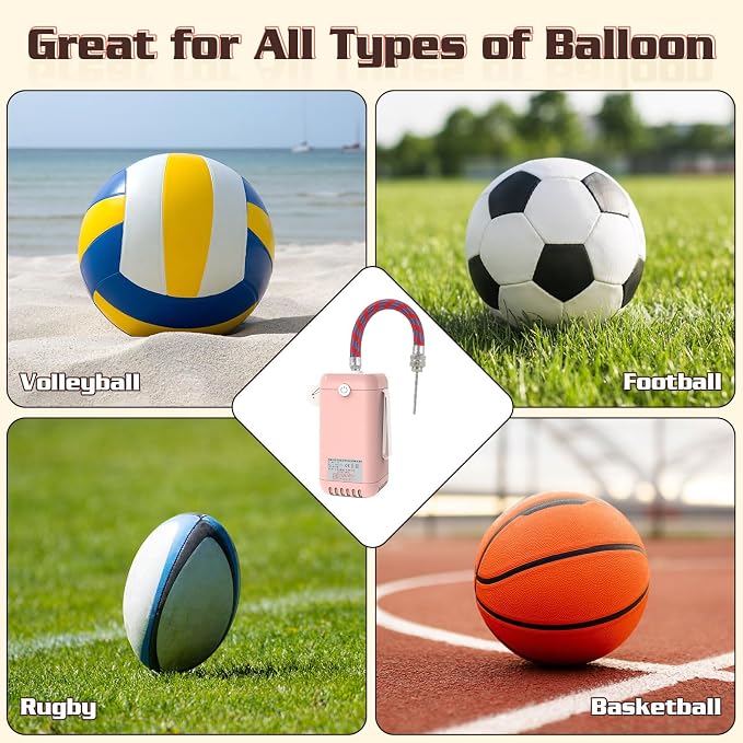 AXHJ Balloon Pump Electric Air Pumps, 2-in-1 Electric Air Balloon Pump，Balloon - Image 5