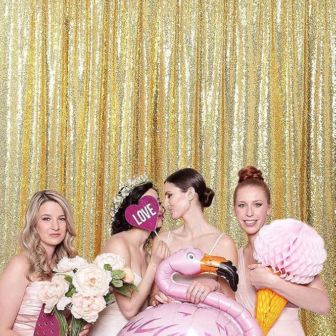 Poise3EHome 8FT x 10FT Sequin Photography Backdrop Curtain - Image 5