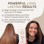 VITAMINS hair cosmetics Keratin Hair Treatment Straightening Kit - Salon Like at Home Keratin Treatment Formaldehyde Free - Hair Smoothing, Nourishing & Revitalizing 3-Step System
