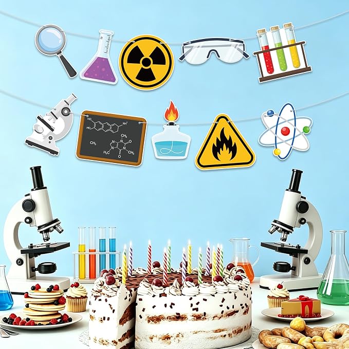 Science Decorations Banner Science Party Banner Chemistry Laboratory Theme - Image 6