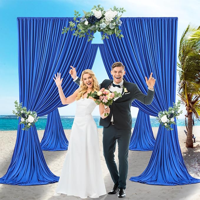 10x12 Royal Blue Backdrop Curtains - Image 8
