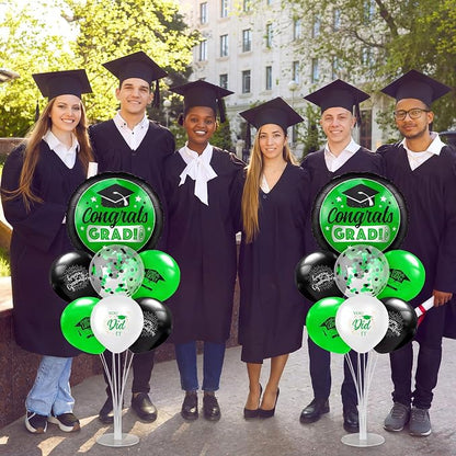 Kasyat 2 Set Green and Black 2026 Graduation Table Centerpiece Balloon Stand - Image 6