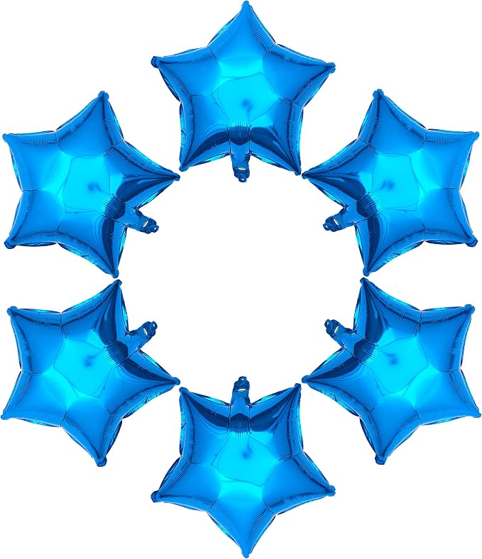 Blue Star Shape Foil Balloon - Image 2