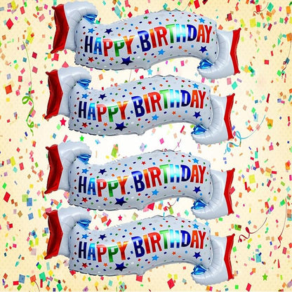 Happy Birthday Balloons Colorful Birthday Balloon Banner - Image 6