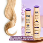 Hair Purple Toning Mask | Eliminates Brassiness | Neutralizes Yellow & Orange Tones | Rubio Marfil Blonde Pearl with Argan Oil Perfect Blonde (Beige) 11.8 Fluid Ounce (350 ml)