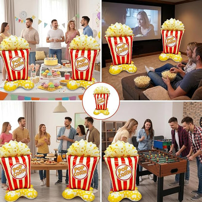 2Pcs Popcorn Balloons, Popcorn Balloon Arch Decor, Giant 44.5 Inch Standing - Image 7