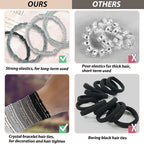 20PCS Boho Hair Accessories, Elastic No-Damage Hair Ties, Cute Bracelets for Women and Girls - All Day Hold for Thick, Thin Hair, and Ponytails