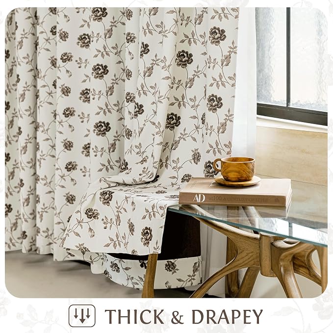 Beauoop Floral 100% Blackout Curtains - Image 7