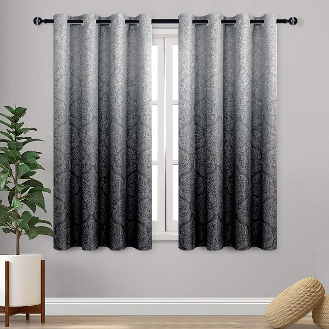 DWCN Black Blackout Curtains by DWCN