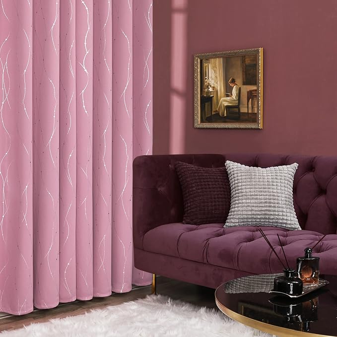 Deconovo Living Room Curtains 72 Inches Long, Thermal Insulated, Room Darkening - Image 4