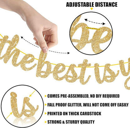 KatchOn Glitter The Best is Yet to Come Banner 10 Feet | No DIY, 2026 - Image 3
