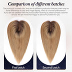 starluck Hair Toppers for Women Real Human Hair, 5"*5.5"Large Coverage Ombre Ash Blonde HairTopper No Bangs,100% Real Human Hair Toppers for Women with ThinningHair,Cover Gray Hair Roots