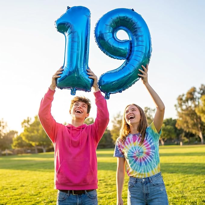 YPSelected 32 Inch Large Foil Helium Number Balloon Birthday Wedding Party 0-9 - Image 3