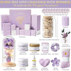 Christmas Gifts for Women & Teenage Girls, 10 Day Self Love Challenge to Unlock 10 Wrapped Spa Gift Baskets, Tween Teen Girl Trendy Stuff Bath Shower Sets Self Care Birthday Gifts Stocking Stuffers